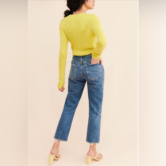 AGOLDE Riley Cropped Slim Straight Jeans - Picture 2 of 6